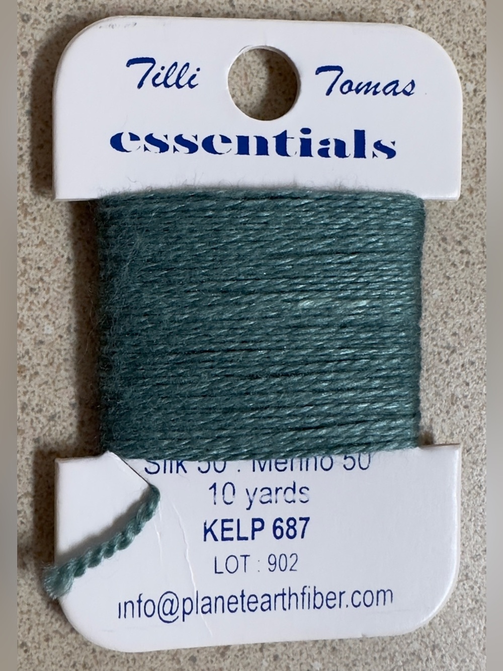 Tilli Thomas Essentials Silk 50% Merino 50% Thread Needlepoint 10 YDS New